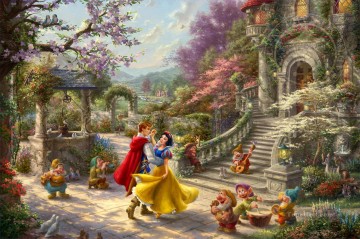  Disney Pintura Art%c3%adstica - Blancanieves bailando bajo la luz del sol TK Disney